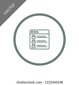 browser icon - illustration