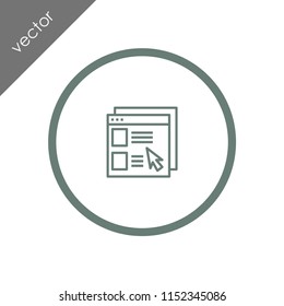 browser icon - illustration