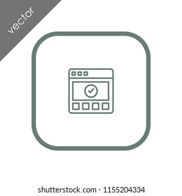 browser icon - illustration