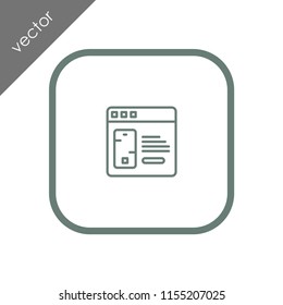 browser icon - illustration