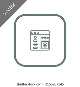 browser icon - illustration