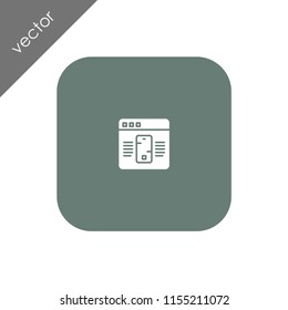 browser icon - illustration