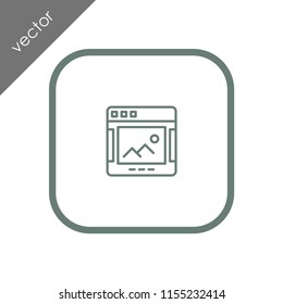 browser icon - illustration