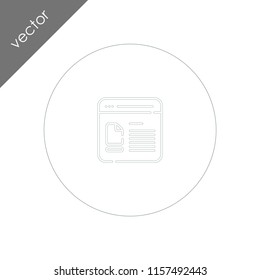browser icon - illustration