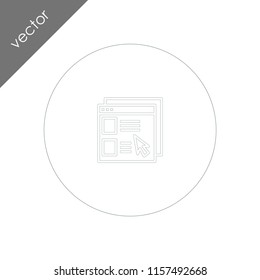 browser icon - illustration