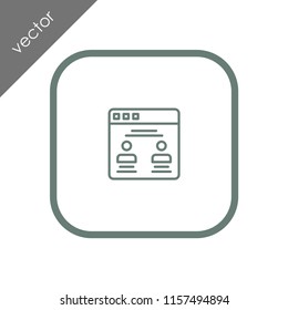browser icon - illustration