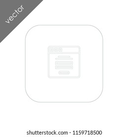 browser icon - illustration