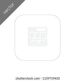 browser icon - illustration
