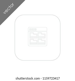 browser icon - illustration