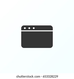 Browser  icon illustration isolated vector sign symbol