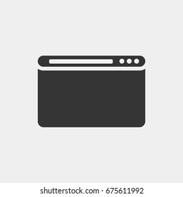 Browser icon illustration isolated vector sign symbol