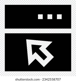 Icono del navegador. Concepto de tecnología de Internet. Icono en el estilo de línea