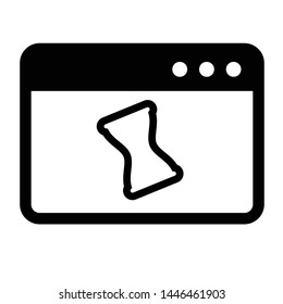 Browser icon, internet icon vector  