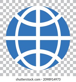 Browser icon isolated on transparent background. Vector.