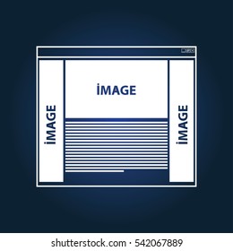 Browser Icon Isolated on White Background