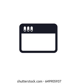 Browser Icon Isolated on White Background
