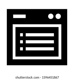 browser icon isolated sign symbol vector illustration - high quality black style vector icons
