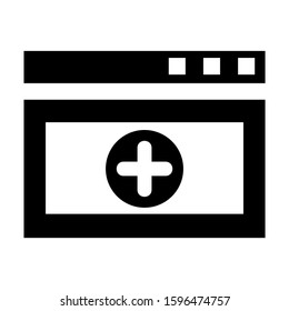 browser icon isolated sign symbol vector illustration - high quality black style vector icons
