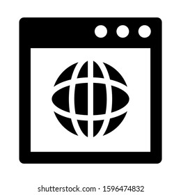 browser icon isolated sign symbol vector illustration - high quality black style vector icons
