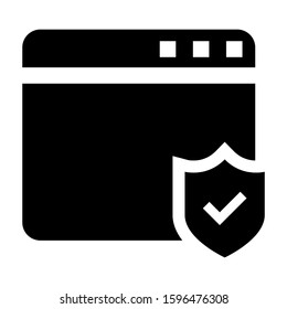 browser icon isolated sign symbol vector illustration - high quality black style vector icons
