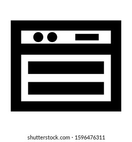 browser icon isolated sign symbol vector illustration - high quality black style vector icons
