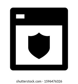 browser icon isolated sign symbol vector illustration - high quality black style vector icons
