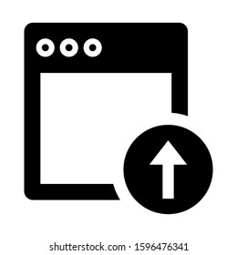 browser icon isolated sign symbol vector illustration - high quality black style vector icons
