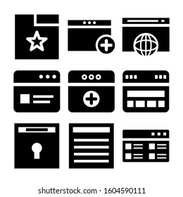 browser icon isolated sign symbol vector illustration - Collection of high quality black style vector icons
