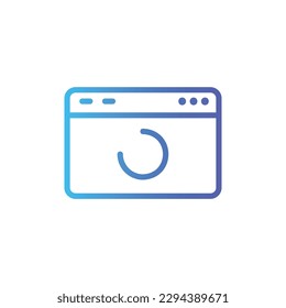 browser icon with isolated vektor and transparent background