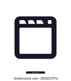 icono del navegador. Signo de diseño e iconos de símbolos. ilustraciones vectoriales. 