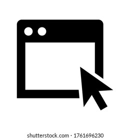 icono de navegador o logotipo símbolo de signo aislado ilustración vectorial - iconos vectoriales de estilo negro de alta calidad
