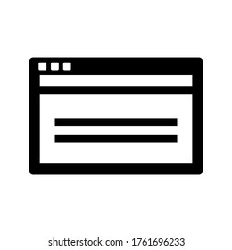 browser  icon or logo isolated sign symbol vector illustration - high quality black style vector icons
