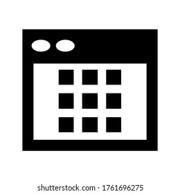 browser  icon or logo isolated sign symbol vector illustration - high quality black style vector icons
