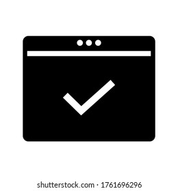 browser  icon or logo isolated sign symbol vector illustration - high quality black style vector icons
