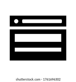 browser  icon or logo isolated sign symbol vector illustration - high quality black style vector icons

