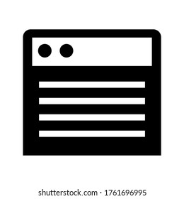 browser  icon or logo isolated sign symbol vector illustration - high quality black style vector icons
