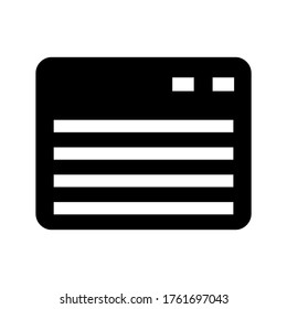 icono de navegador o logotipo símbolo de signo aislado ilustración vectorial - iconos vectoriales de estilo negro de alta calidad

