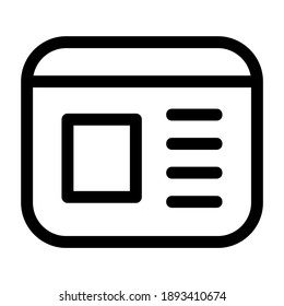 browser icon or logo isolated sign symbol vector illustration - high quality black style vector icons
