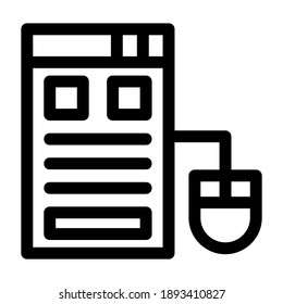 browser icon or logo isolated sign symbol vector illustration - high quality black style vector icons
