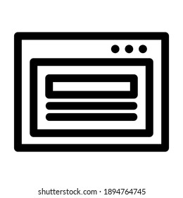 browser icon or logo isolated sign symbol vector illustration - high quality black style vector icons
