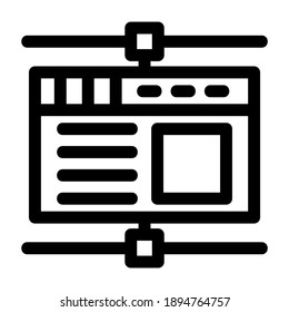 browser icon or logo isolated sign symbol vector illustration - high quality black style vector icons
