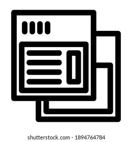 browser icon or logo isolated sign symbol vector illustration - high quality black style vector icons
