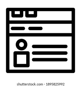 browser icon or logo isolated sign symbol vector illustration - high quality black style vector icons

