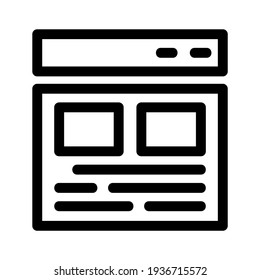 icono de navegador o logotipo símbolo de signo aislado ilustración vectorial - iconos vectoriales de estilo negro de alta calidad
