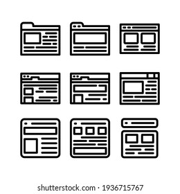 browser icon or logo isolated sign symbol vector illustration - Collection of high quality black style vector icons
