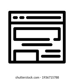 icono de navegador o logotipo símbolo de signo aislado ilustración vectorial - iconos vectoriales de estilo negro de alta calidad
