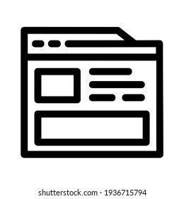 icono de navegador o logotipo símbolo de signo aislado ilustración vectorial - iconos vectoriales de estilo negro de alta calidad

