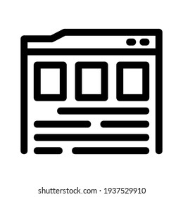 browser icon or logo isolated sign symbol vector illustration - high quality black style vector icons
