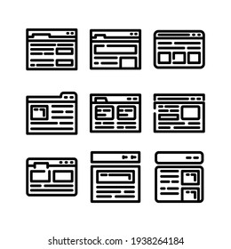 browser icon or logo isolated sign symbol vector illustration - Collection of high quality black style vector icons
