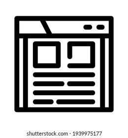 browser icon or logo isolated sign symbol vector illustration - high quality black style vector icons
